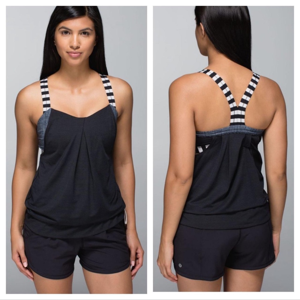 Lululemon Rest Less Tank, Bra with Built in Tank, Size 6